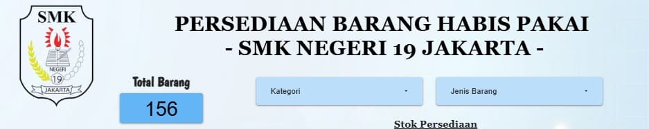 Data Persediaan Barang Habis Pakai